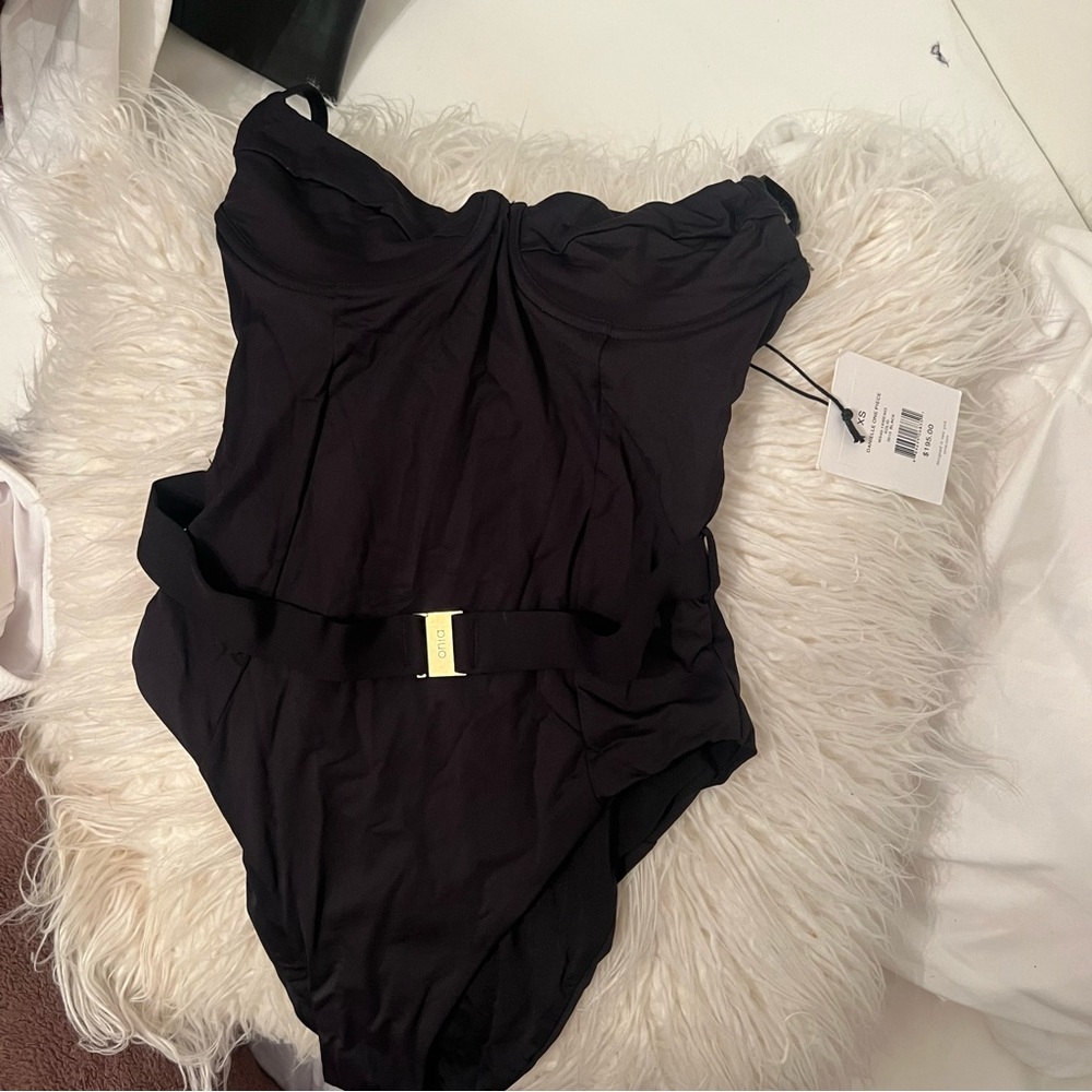 Onia Black Daniella One Piece Swimsuit